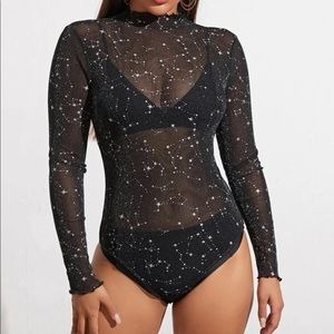 Galaxy mesh bodysuit